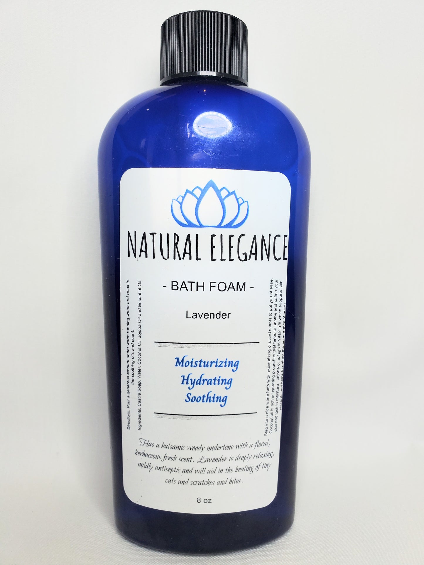 Natural Elegance Products Lavender hydrating moisturizing nourishing refreshing soothing gentle all natural handmade vegan best bath foam